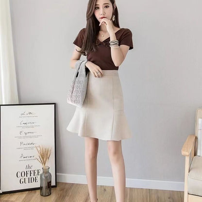 Solid-color Modesty-safe Fishtail Dress For Women