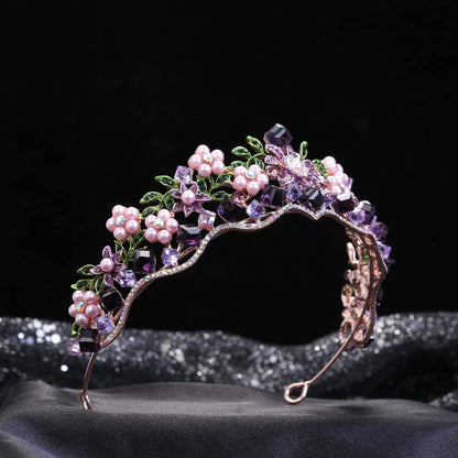 Alloy Crystal Flowers Wedding Bridal Hair Ornaments