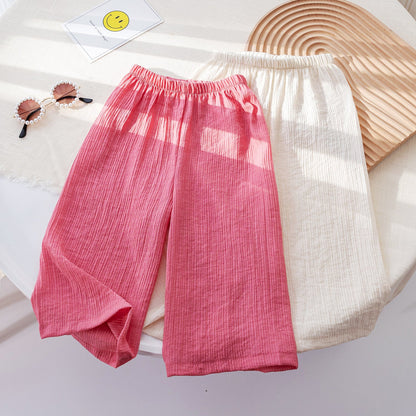 Girls' Wide-leg Pants Simple Anti-mosquito