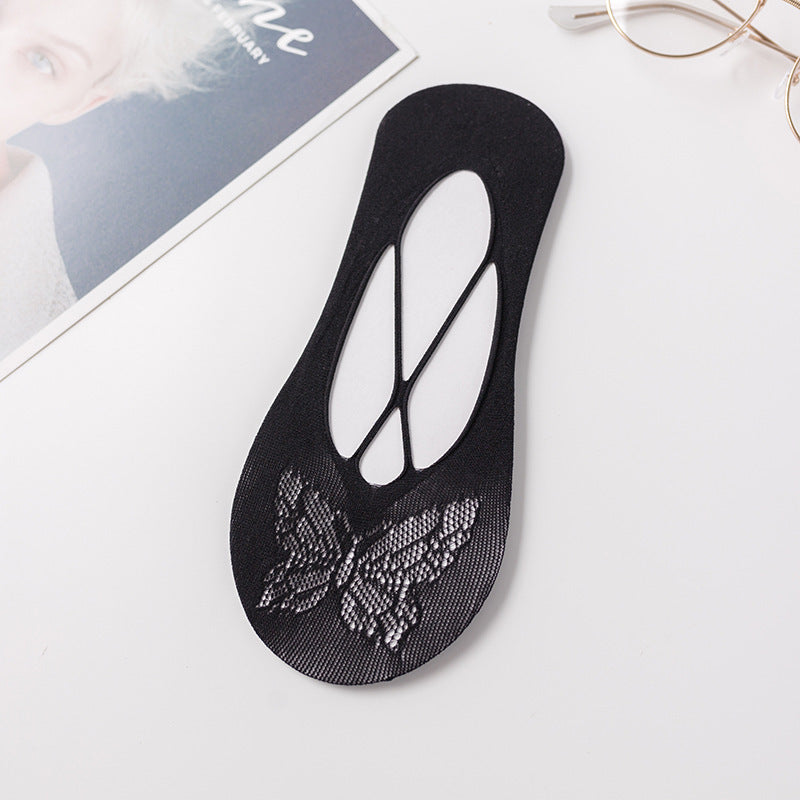 Ultra-thin Mesh Socks Invisible Anti-slip Silicone Nylon