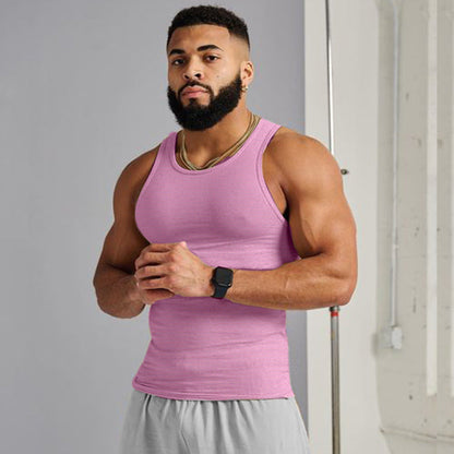 Mens Crew-neck Athletic Tank Sleeveless Top