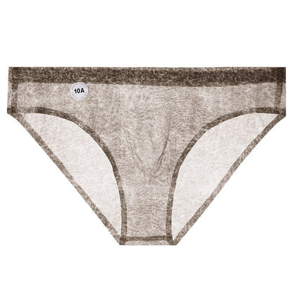 Tie-dye Print 10A Antibacterial Camellia Mens Seamless Briefs