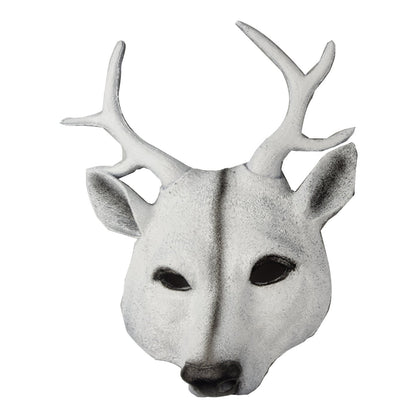 Sika Deer Mask Halloween Deer Mask Carnival Party Pu Animals Mask