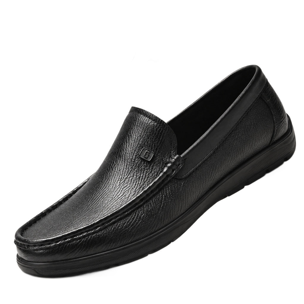 Mens Leather Loafers Slip-on Style Shoes
