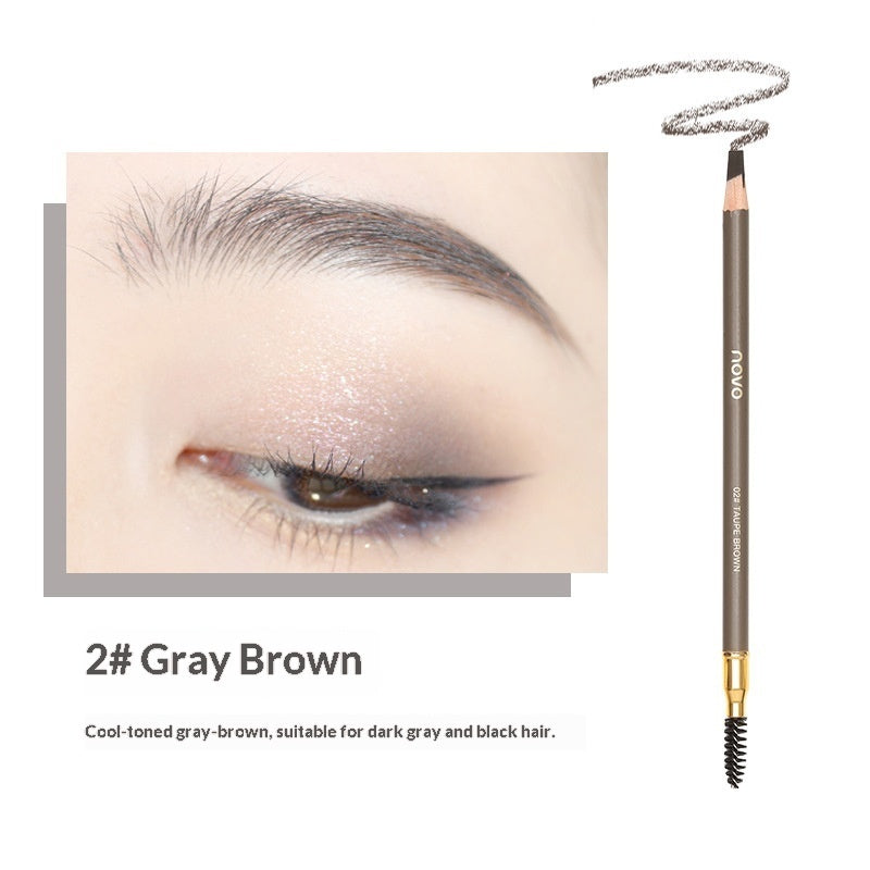Natural Shaping Machete Smudge-proof Double-ended Eyebrow Pencil