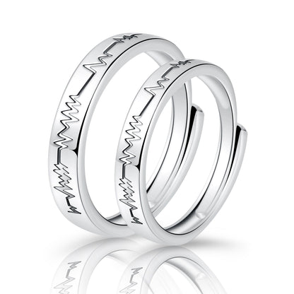 Moissanite Engagement Couple Couple Rings