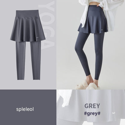 High Waist Yoga Culottes Skort
