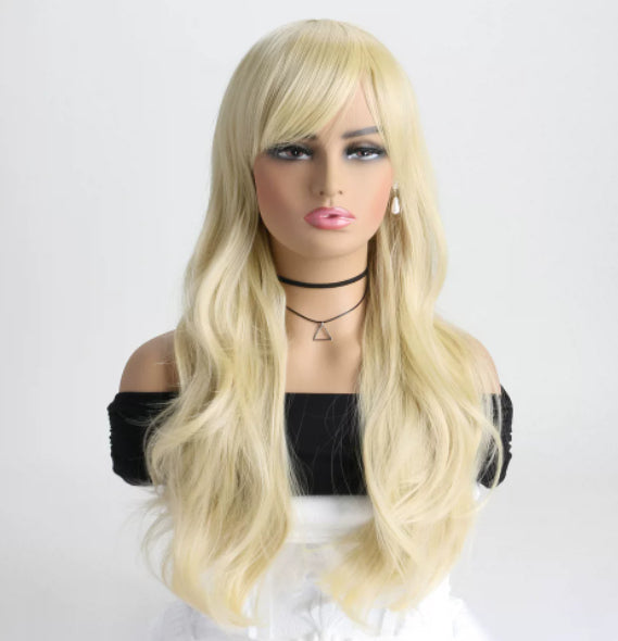Cosplay Wig Multicolour Women Curls Wavy Hair Anime Wig Long Curly Hair