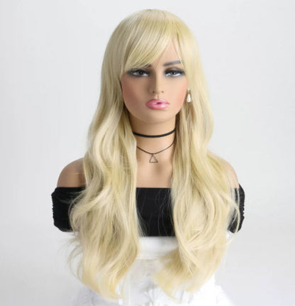 Cosplay Wig Multicolour Women Curls Wavy Hair Anime Wig Long Curly Hair