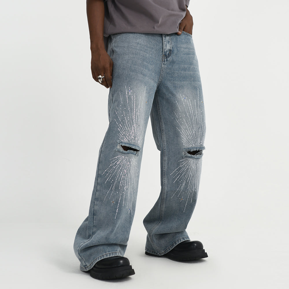 Fashion Holes Knee Jeans For Men