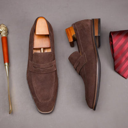Men's Casual Versatile Solid Color British Loafers