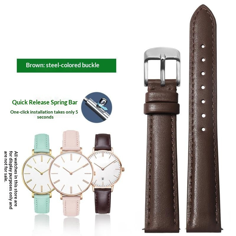 Full-grain Plain-weave Cowhide Compatible With Straps From Multiple Brands