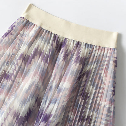 Fashion Patchwork Mesh Skirt For Women