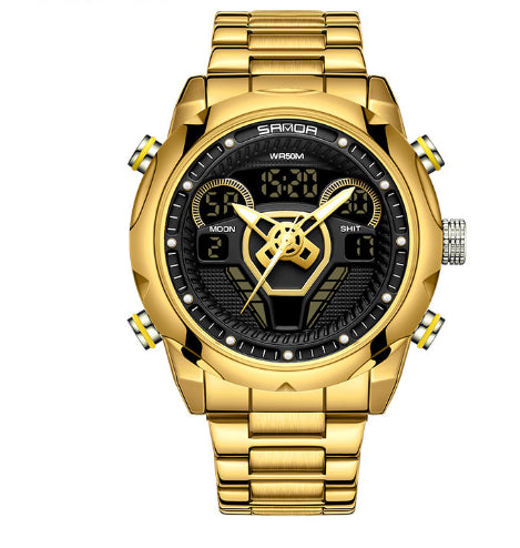 Mens Watch Fashionable Luminous Waterproof Alarm Clock Electronic
