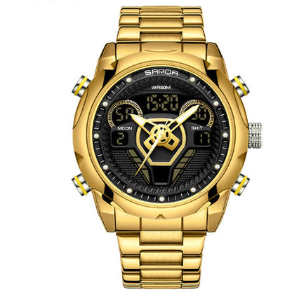 Mens Watch Fashionable Luminous Waterproof Alarm Clock Electronic