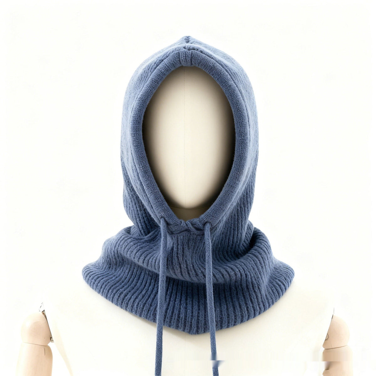 Women's Winter Retro Drawstring Knitted Hat