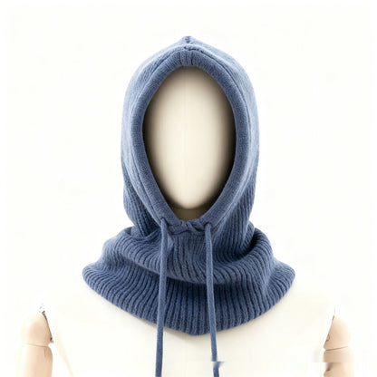 Women's Winter Retro Drawstring Knitted Hat