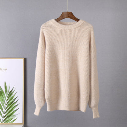 Soft Loose Knitted Cashmere Sweaters Women