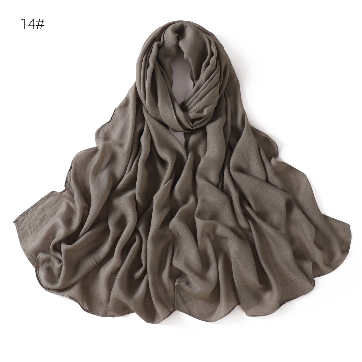 Modal Solid-color Thin-edged Breathable Headscarf
