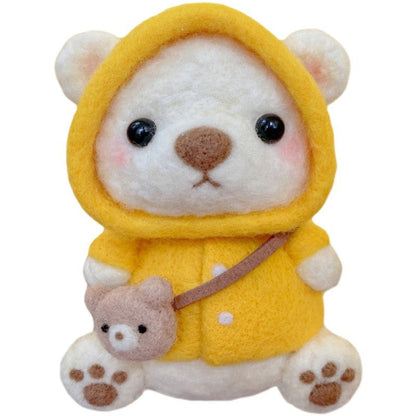 Wool Felt Poke Material Package Bear Diy Keychain Pendant