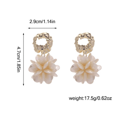 French Retro Elegant Personalized Petal Earrings S925 Silver Needle Accessible Luxury Fashion Niche Design High-End Earrings For Women