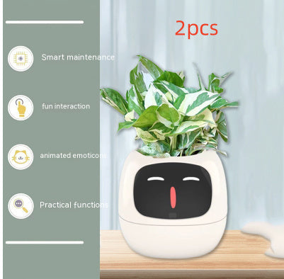 Smart AI Planter with Expressions and Sensors
