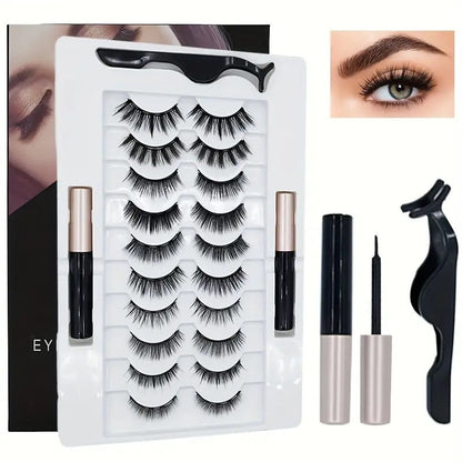 Magnetic Suction False Eyelashes Integrated Soap Holder Glue-free False Eyelashes Thick