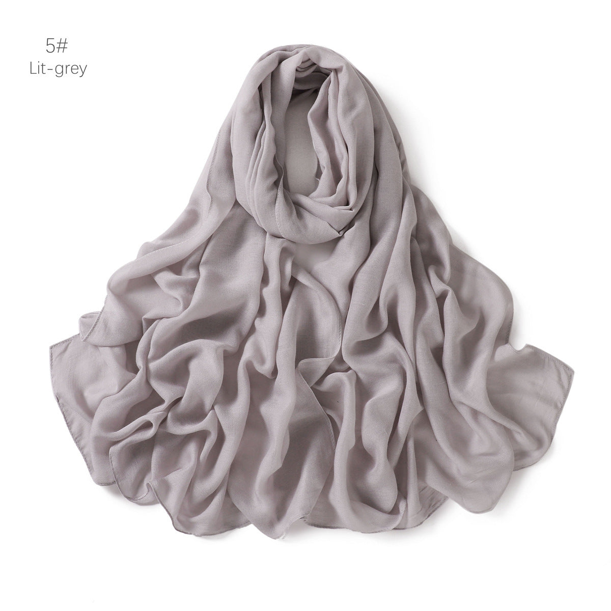 Modal Solid-color Thin-edged Breathable Headscarf