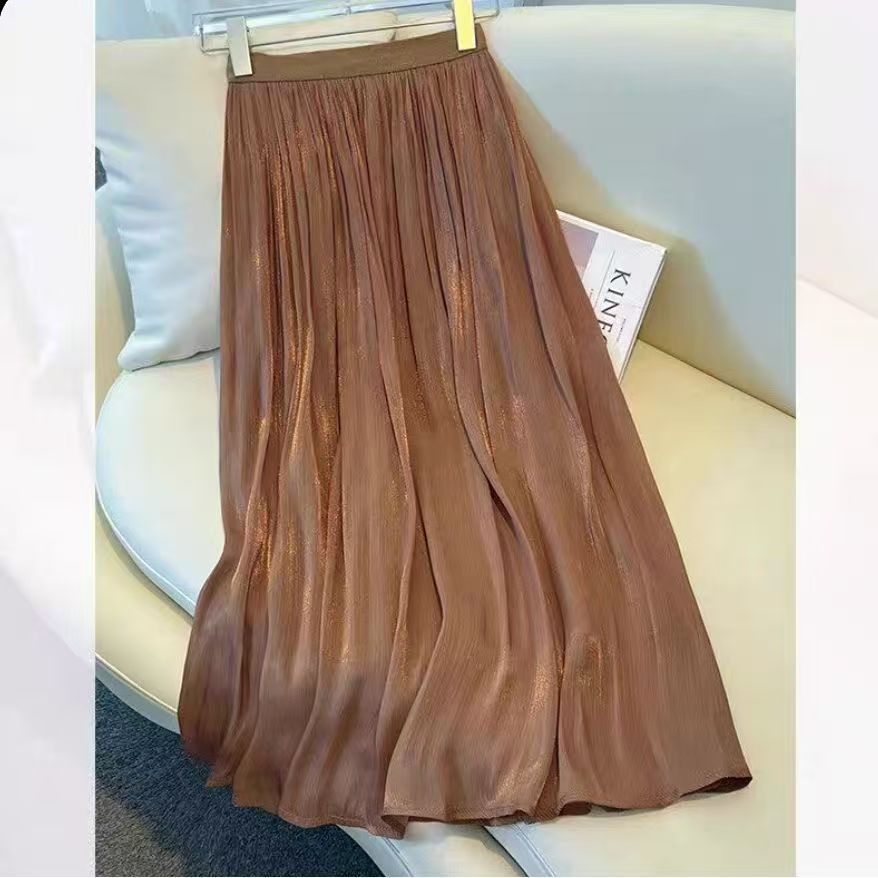 Summer New High-waisted Flared Dress
