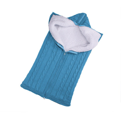 Baby Zipper Sleeping Bag Plus Velvet