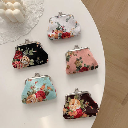 Retro Mini Canvas Coin Purse