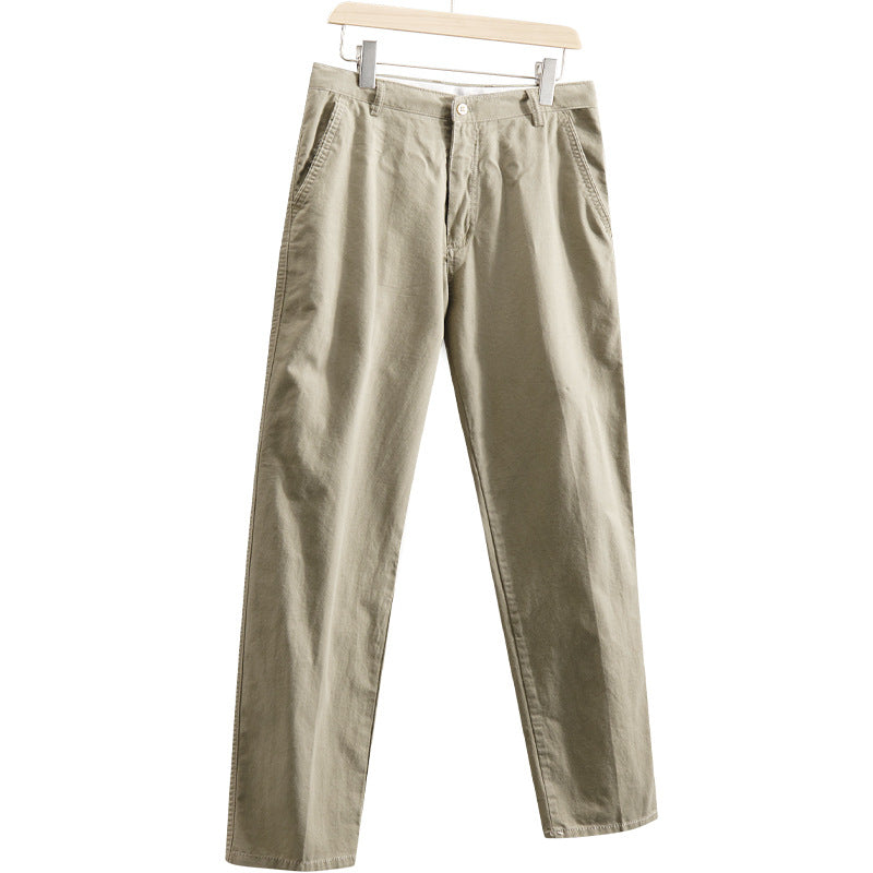 Men's Loose Fit Straight Leg Casual Trousers - Comfortable Daily Wear Pants for Men