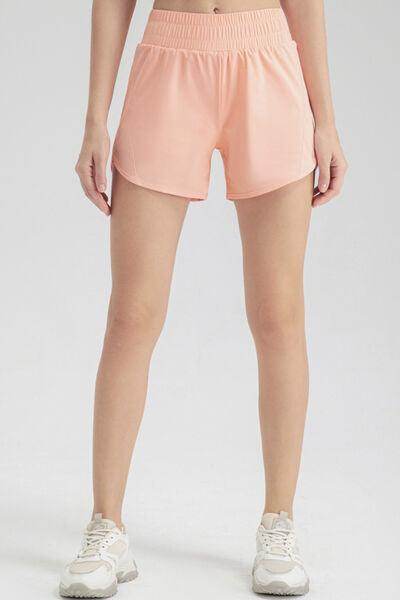 Elastic Waist Active Shorts for Comfortable Workouts