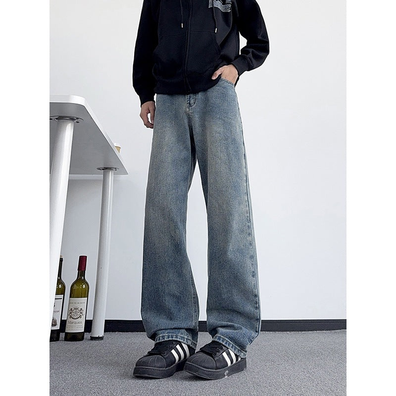 American-style Distressed Jeans For Men Versatile And Casual