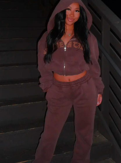 Tube Top High Waist Casual Trousers Set
