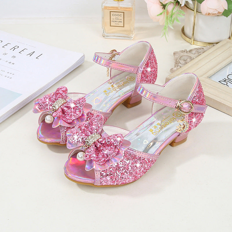 Princess Shoes For Girls New Non-slip Bow