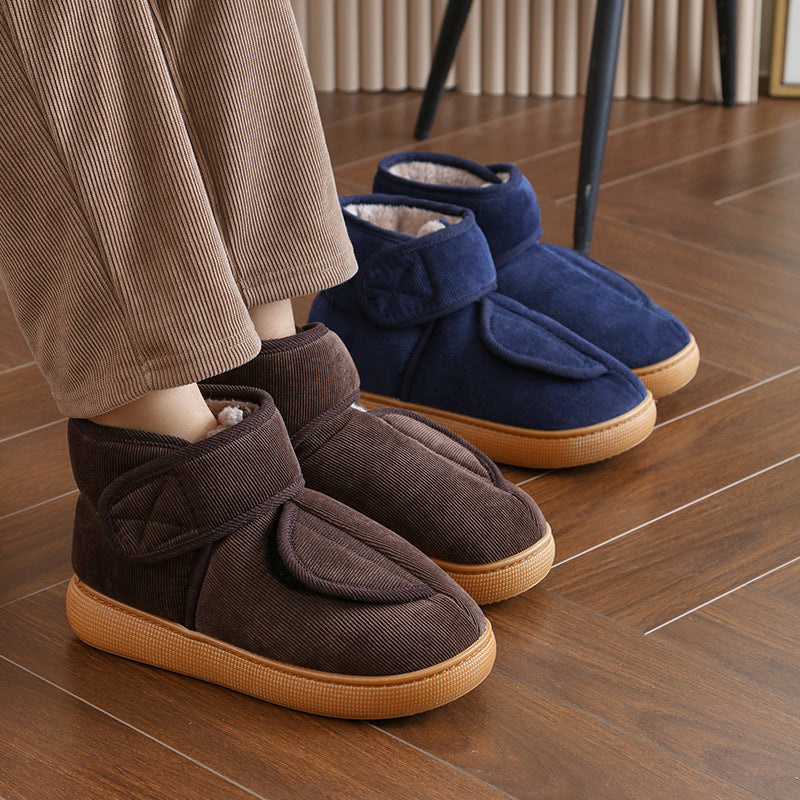 Large Opening Warm Boots With Anti-slip Rubber Soles For Men And Women