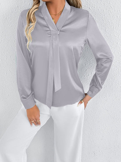 Women's Summer Satin Blouse