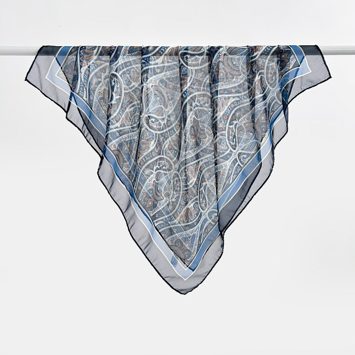 Versatile Printed Thin Square Scarf