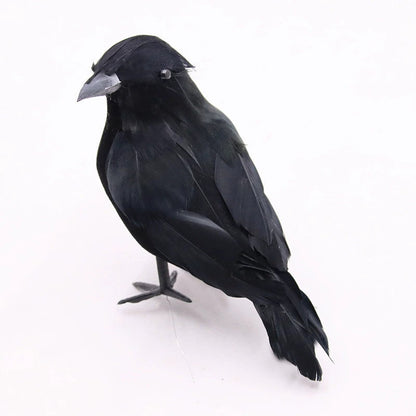 Halloween Party Black Simulation Feather Crow Decorations