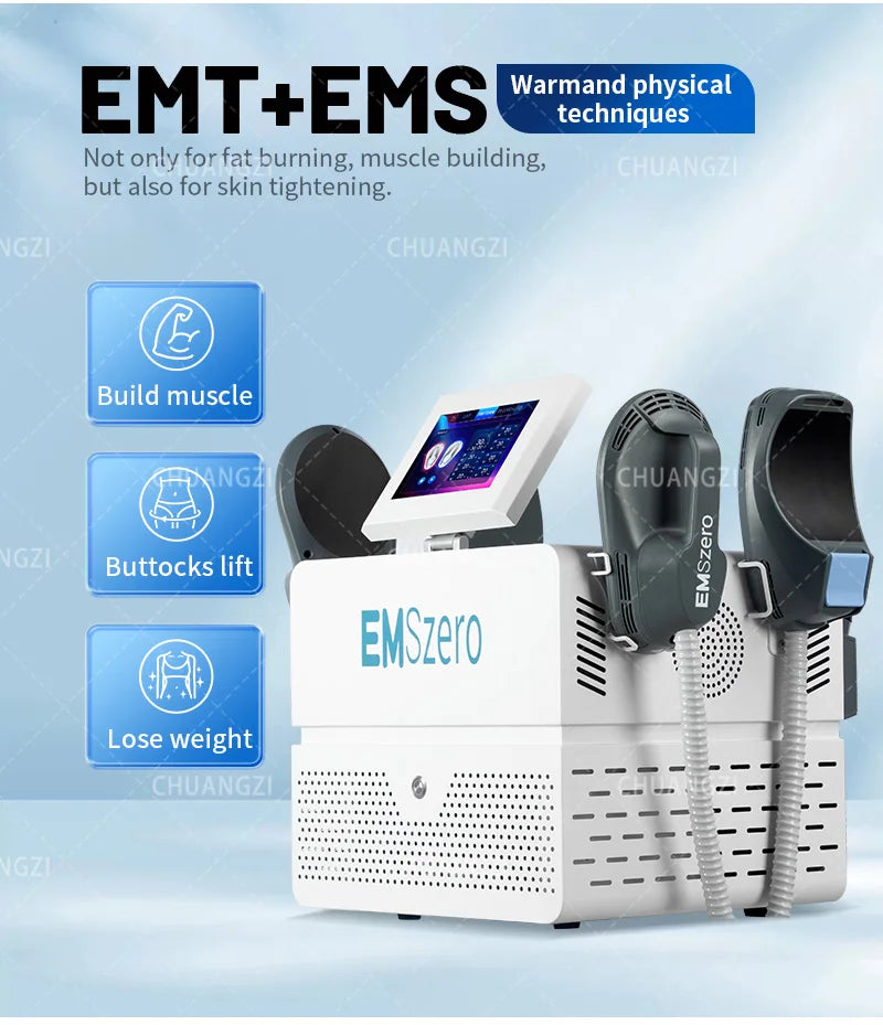 EMSzero RF EMS Sculpt Machine 6500W NEW Sculpting Electromagnetic Slimming Weight Loss Fat Body Removal Muscle Stimulation Salon