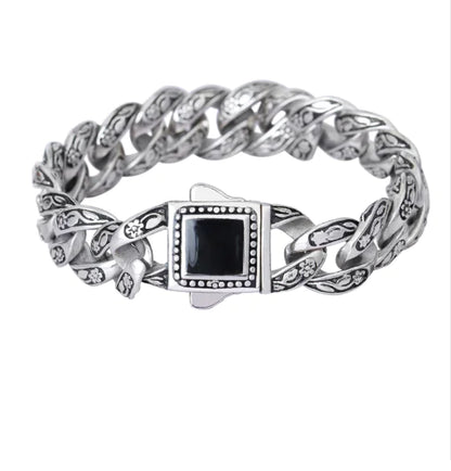 Vintage Rose Pattern Bracelet