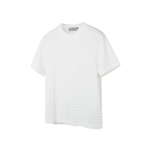 Men's Summer Luxury Texture Blended Basic Solid Color Crew Neck Short Sleeve T-Shirt