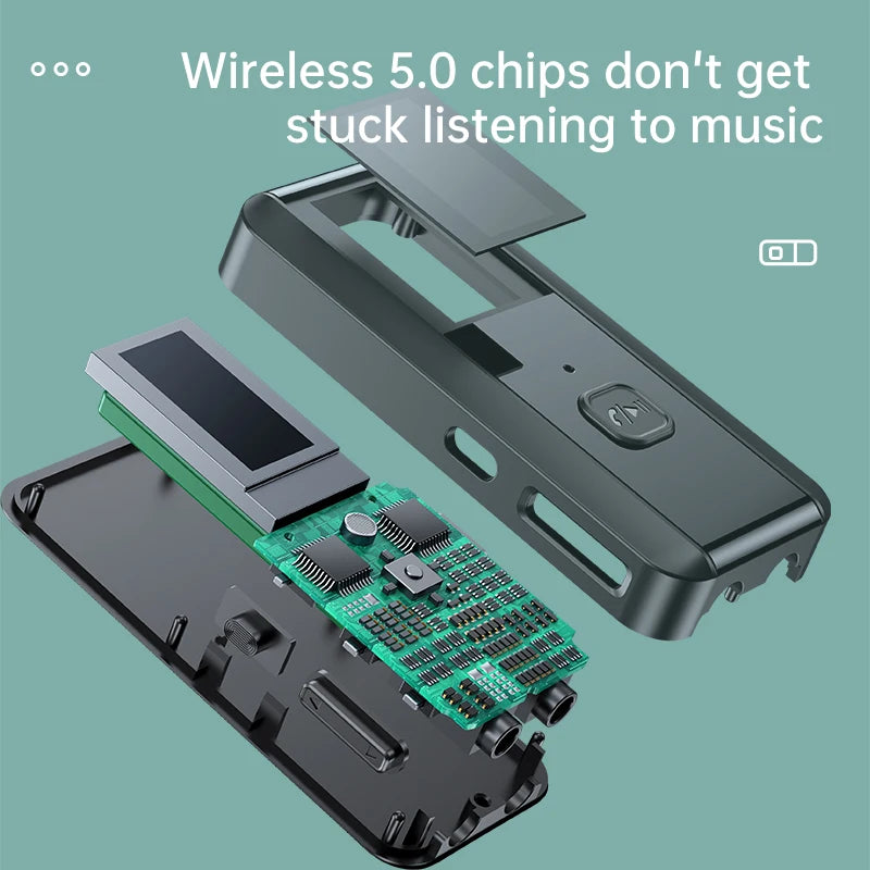 LCD display screen Bluetooth 5.0 receiver transmitter 2-in-1 audio adapter computer TV speaker