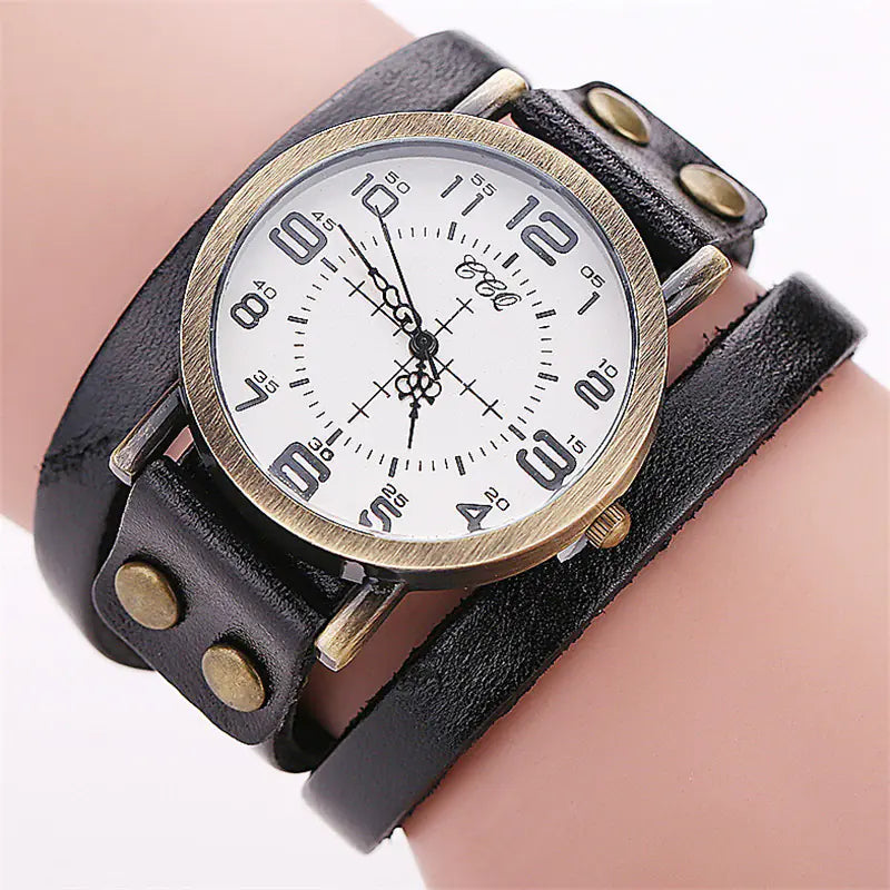 Vintage Leather Quartz Watch