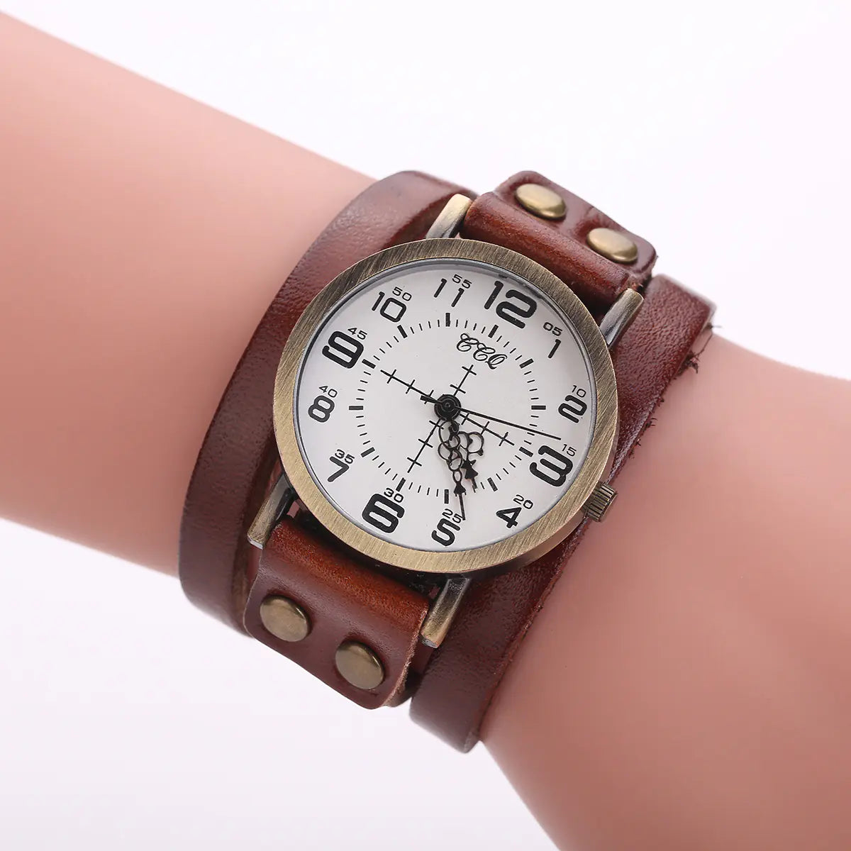 Vintage Leather Quartz Watch