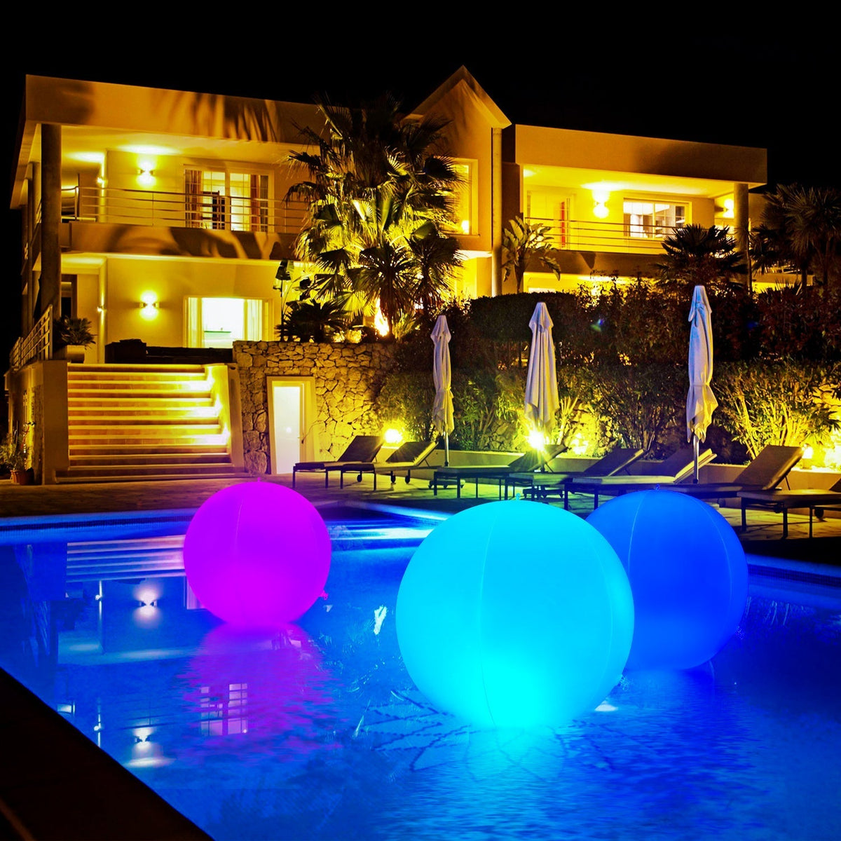 Floating Ball Pool Light Solar Powered