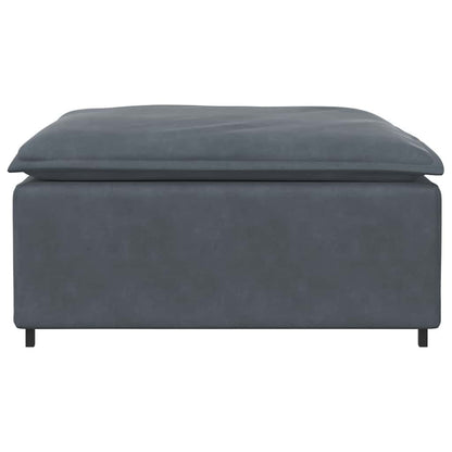 Modular Sofa Footstool Module Dark Gray 39.4"x39.4"x18.9