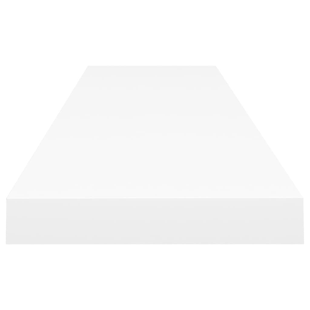 Floating Wall Shelf White 47.2"x9.3"x1.5" MDF