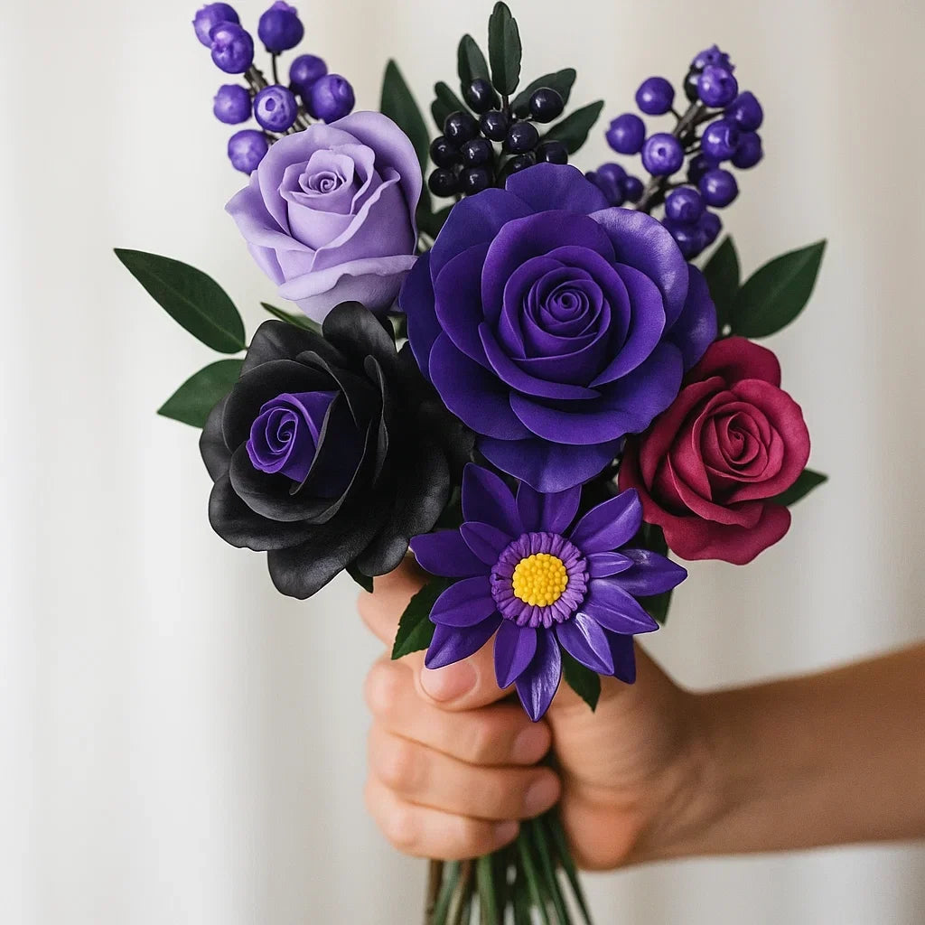 BrickBloom Purple Roses